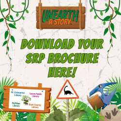 JUNGLE THEMED GRAPHIC with the words "Click Here for our SRP Brochure"